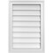 Ekena Millwork Vertical Surface Mount PVC Gable Vnt: Non-Functional, w/2"W x 1-1/2"H, Brickmould Frame, 18"W x 26"H GVPVE18X2602SN - alternate 1